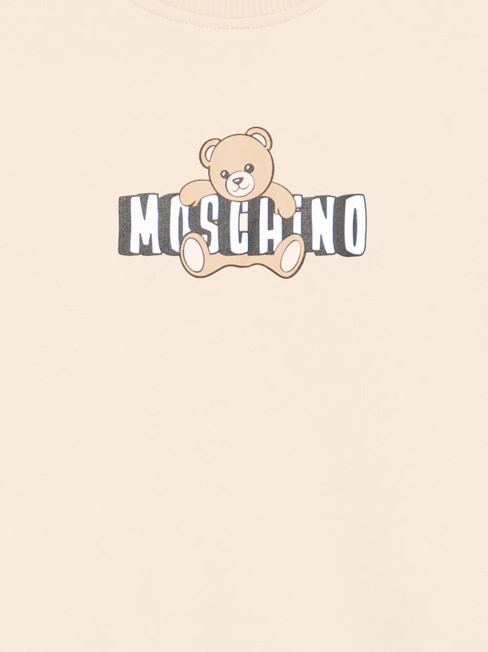  Moschino Kids Teddy Logo Sweatshirt - Neutrals 
