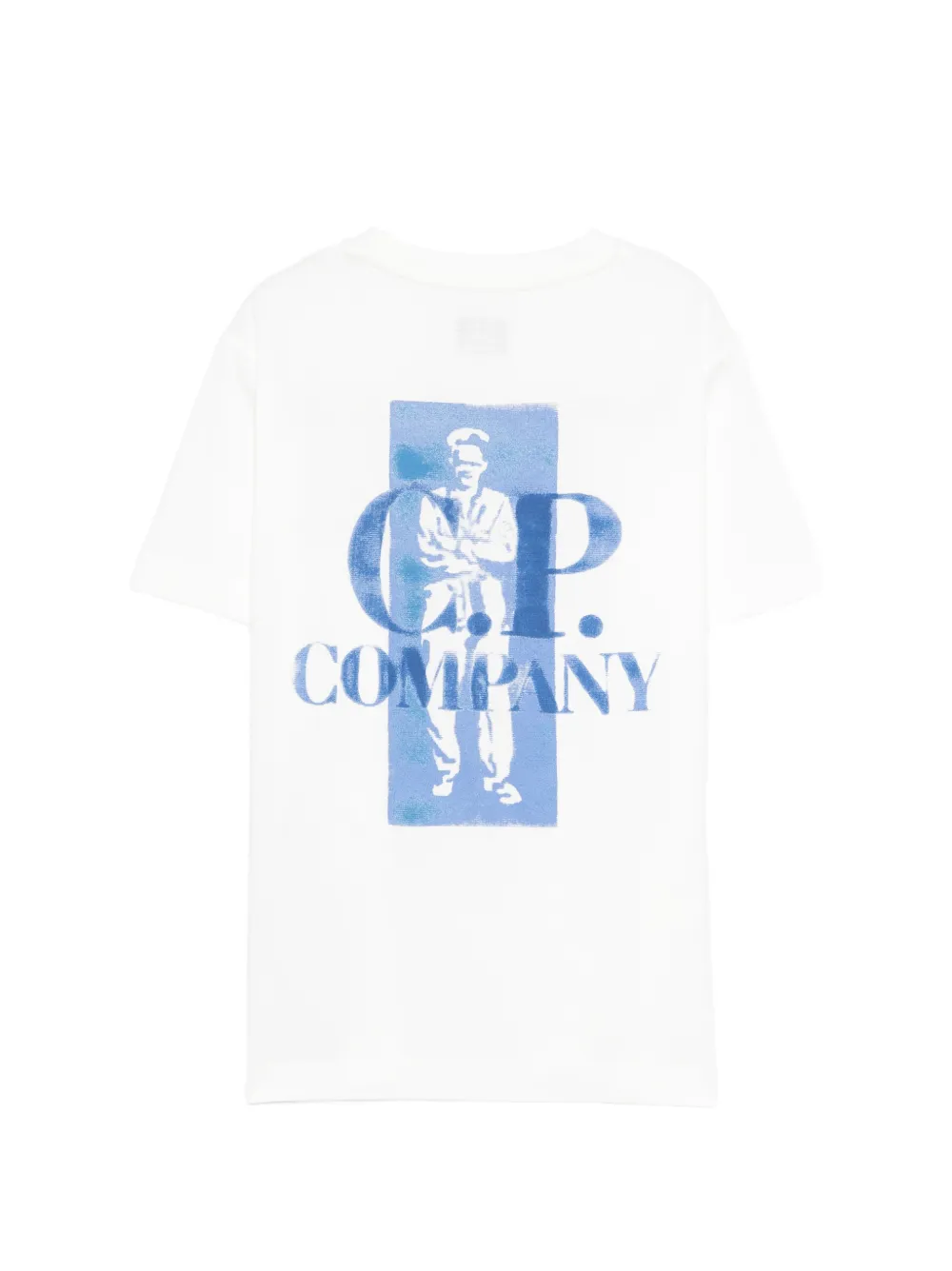 C.P. Company Kids T-shirt met logoprint Wit