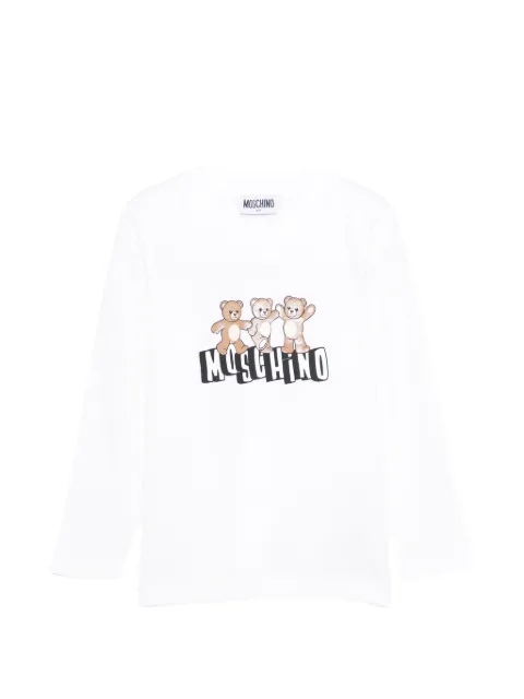 Moschino Kids top con motivo Bear