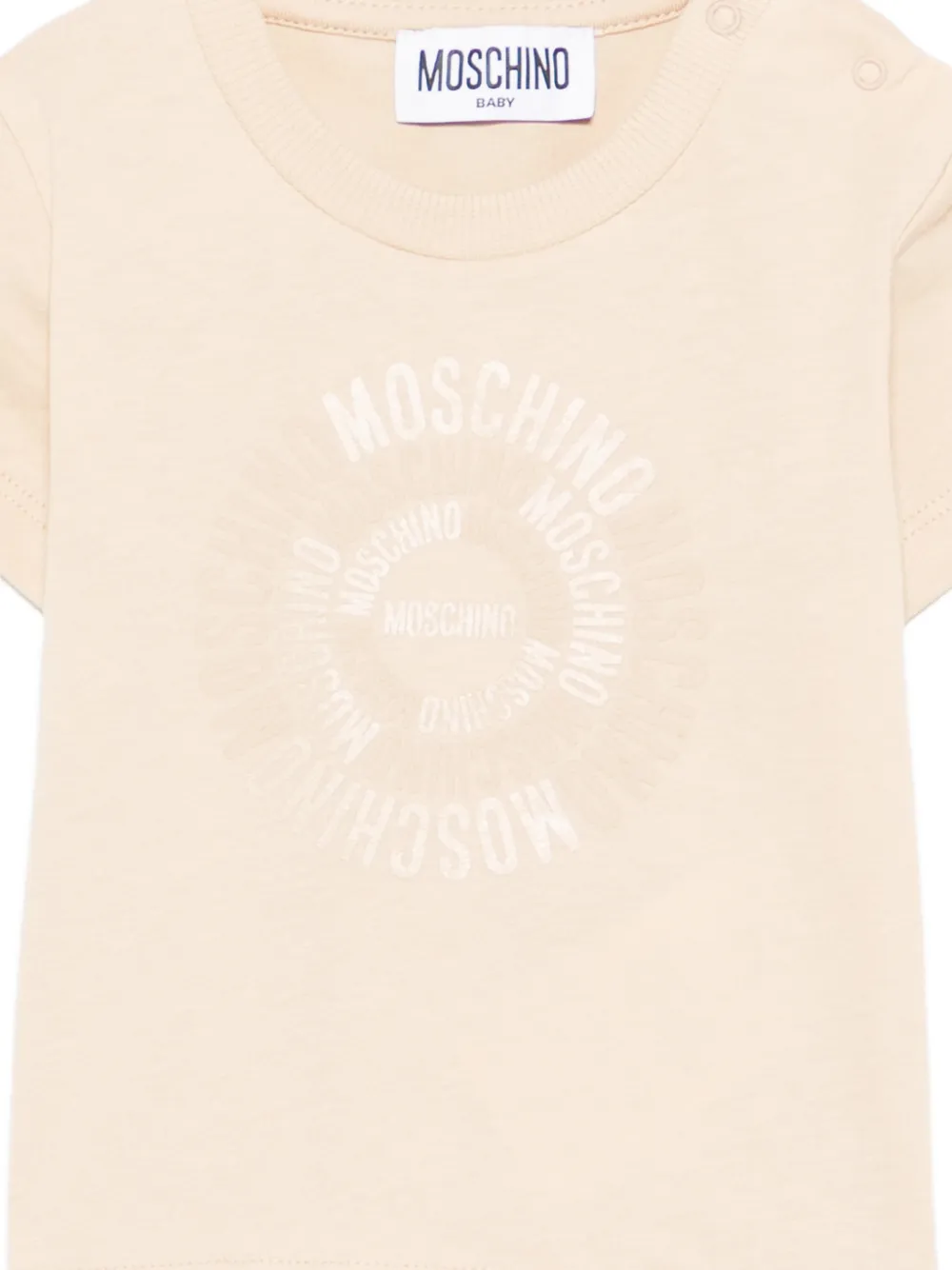 Moschino Kids Grafisch T-shirt Beige