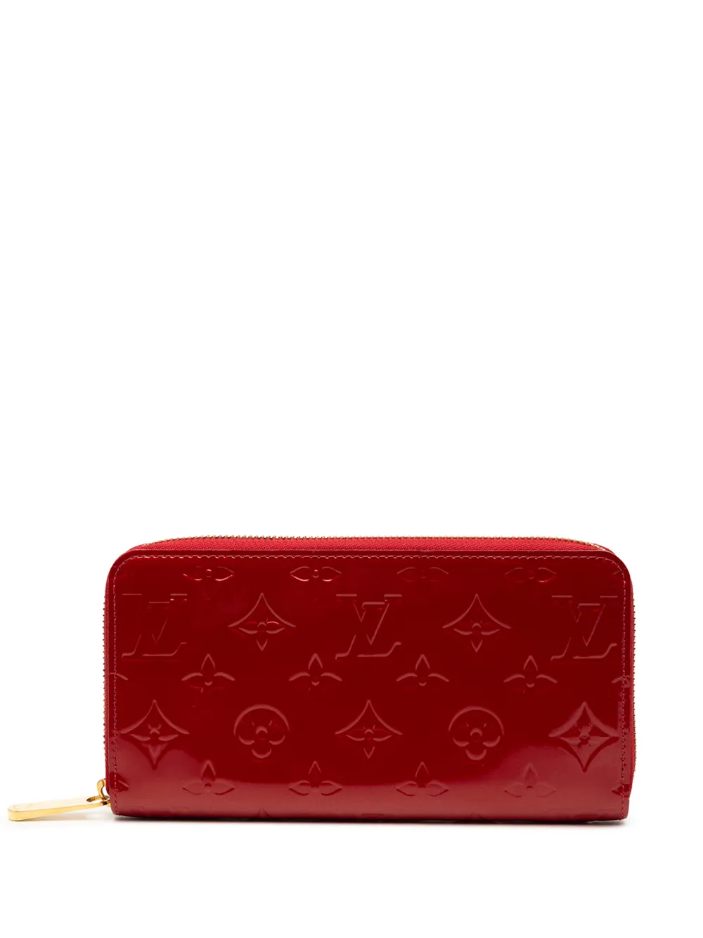 Louis Vuitton Pre-Owned 2012 Monogram Vernis Zippy Wallet long wallets - Rosso