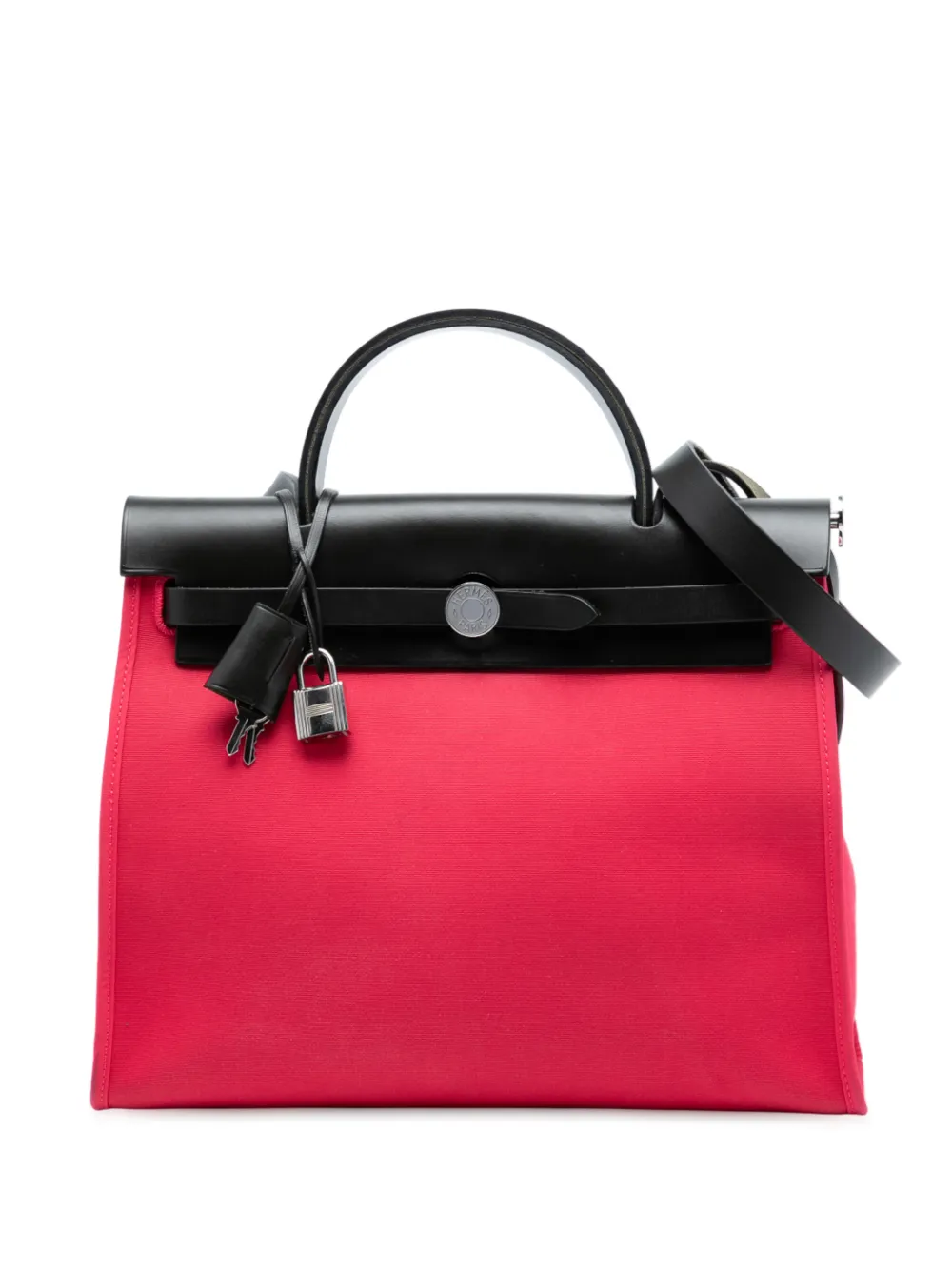 Hermès Pre-Owned 2017 Toile Herbag Zip 31 satchel - Pink