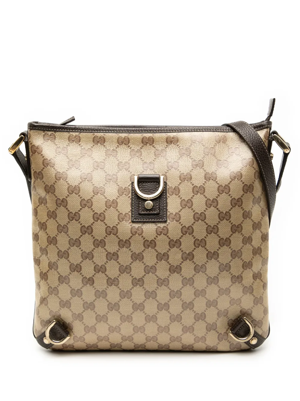 Gucci Pre-Owned 2000-2015 GG Crystal Abbey D Ring crossbody bag - Marrone