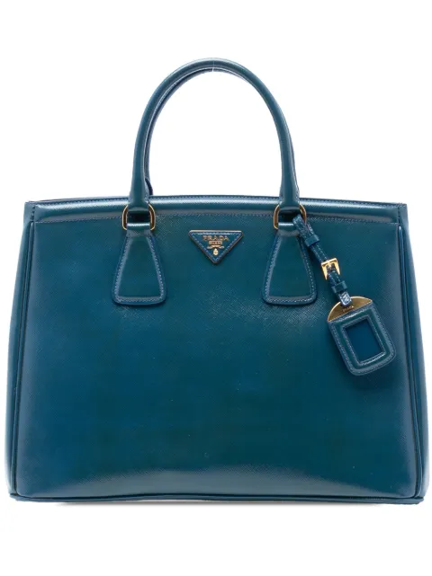 Prada Pre-Owned 2010-2025 mittelgroße Saffiano Vernice Parabole Tote Bag