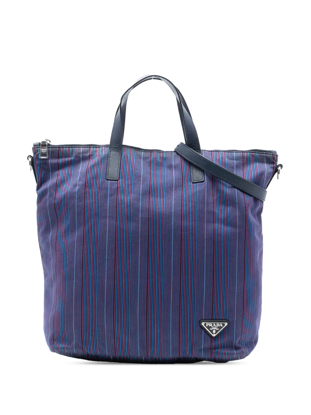 Prada Pre-Owned 2013-2025 Tessuto Stampato satchel - Blue