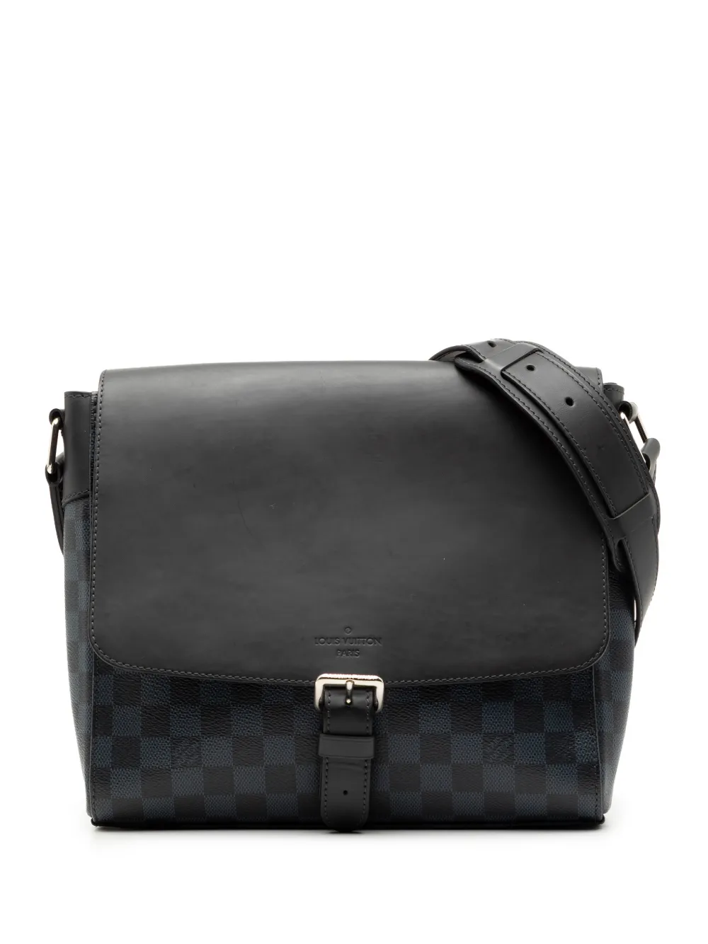 Louis Vuitton Pre-Owned 2016 Damier Cobalt Newport Messenger PM crossbody bag - Nero