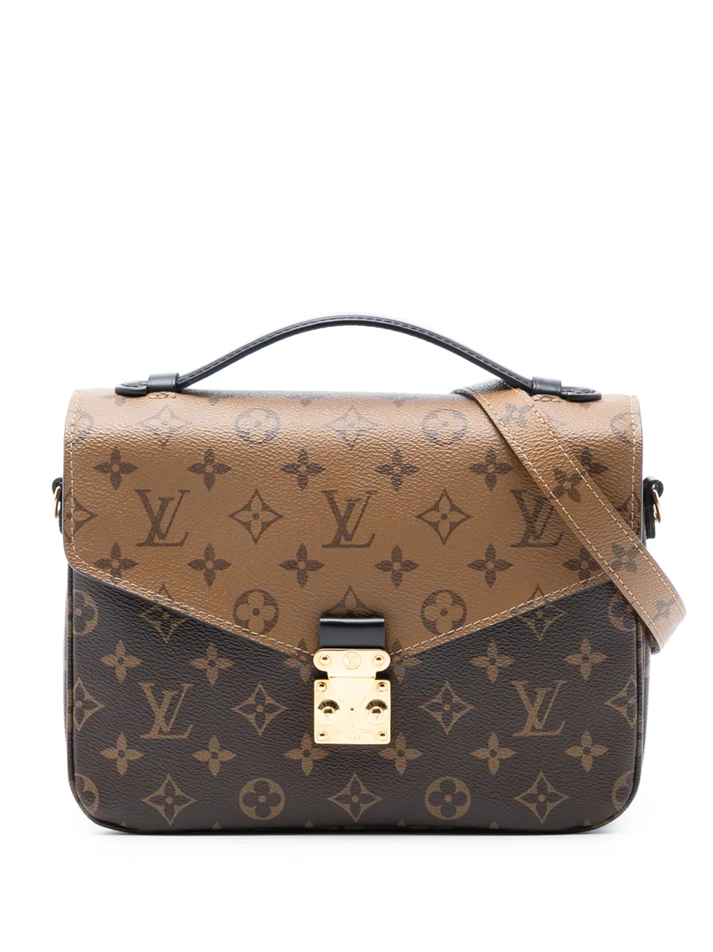 Louis Vuitton Pre-Owned 2019 Monogram Reverse Pochette Metis satchel - Marrone
