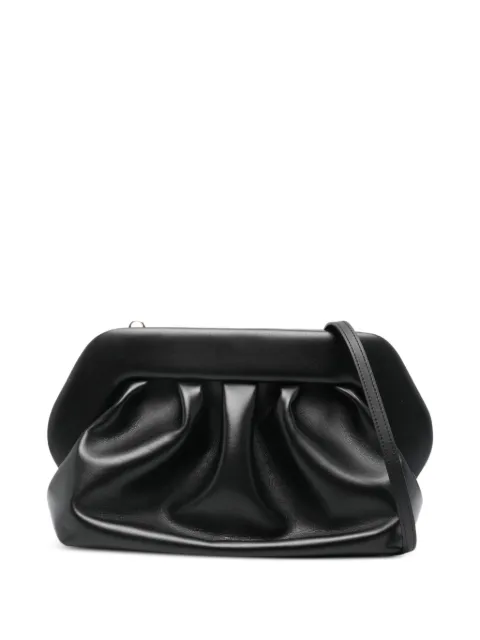 Themoirè clutch med ruche-skulderrem