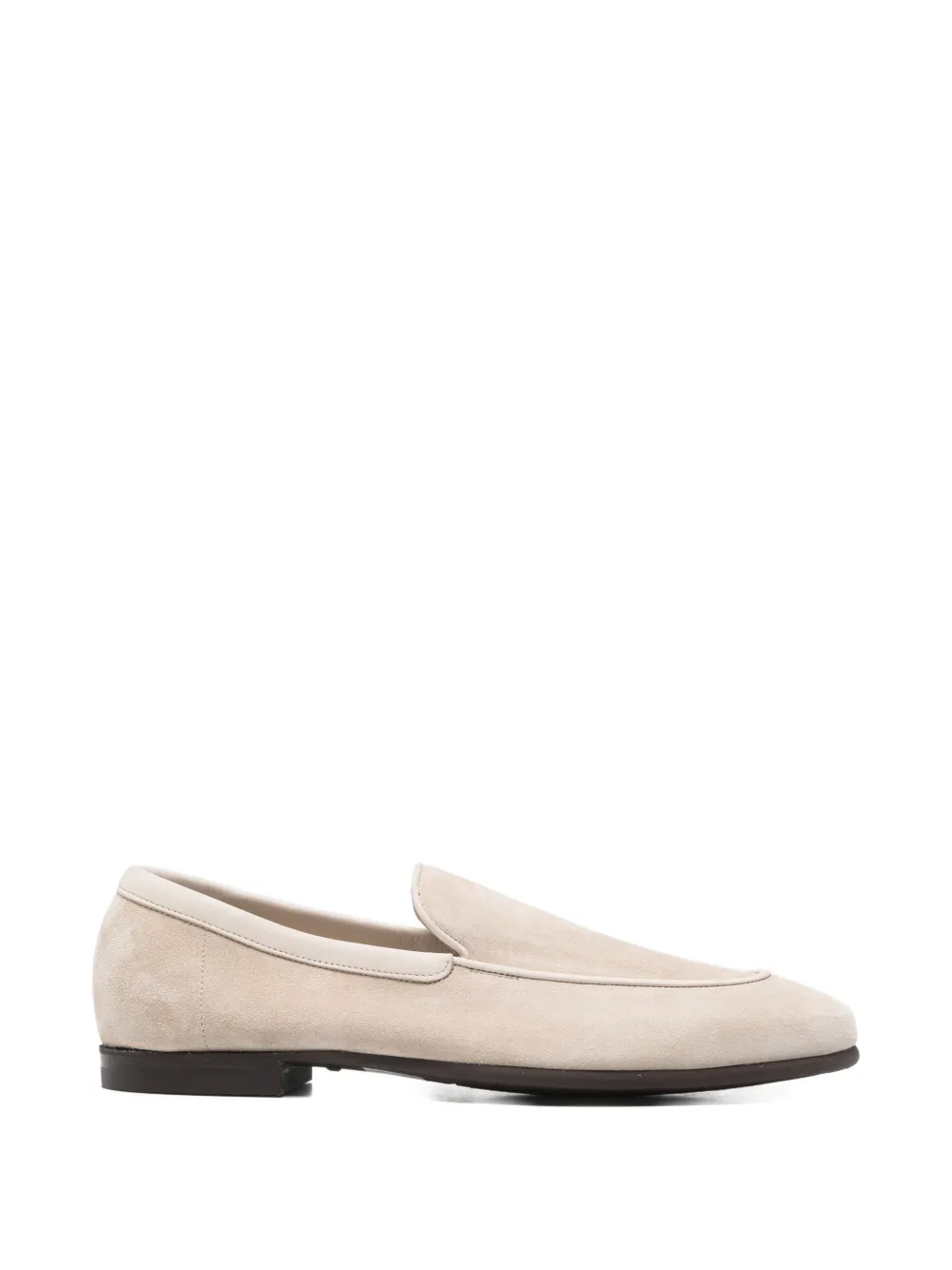 John Lobb natural piped loafers Beige