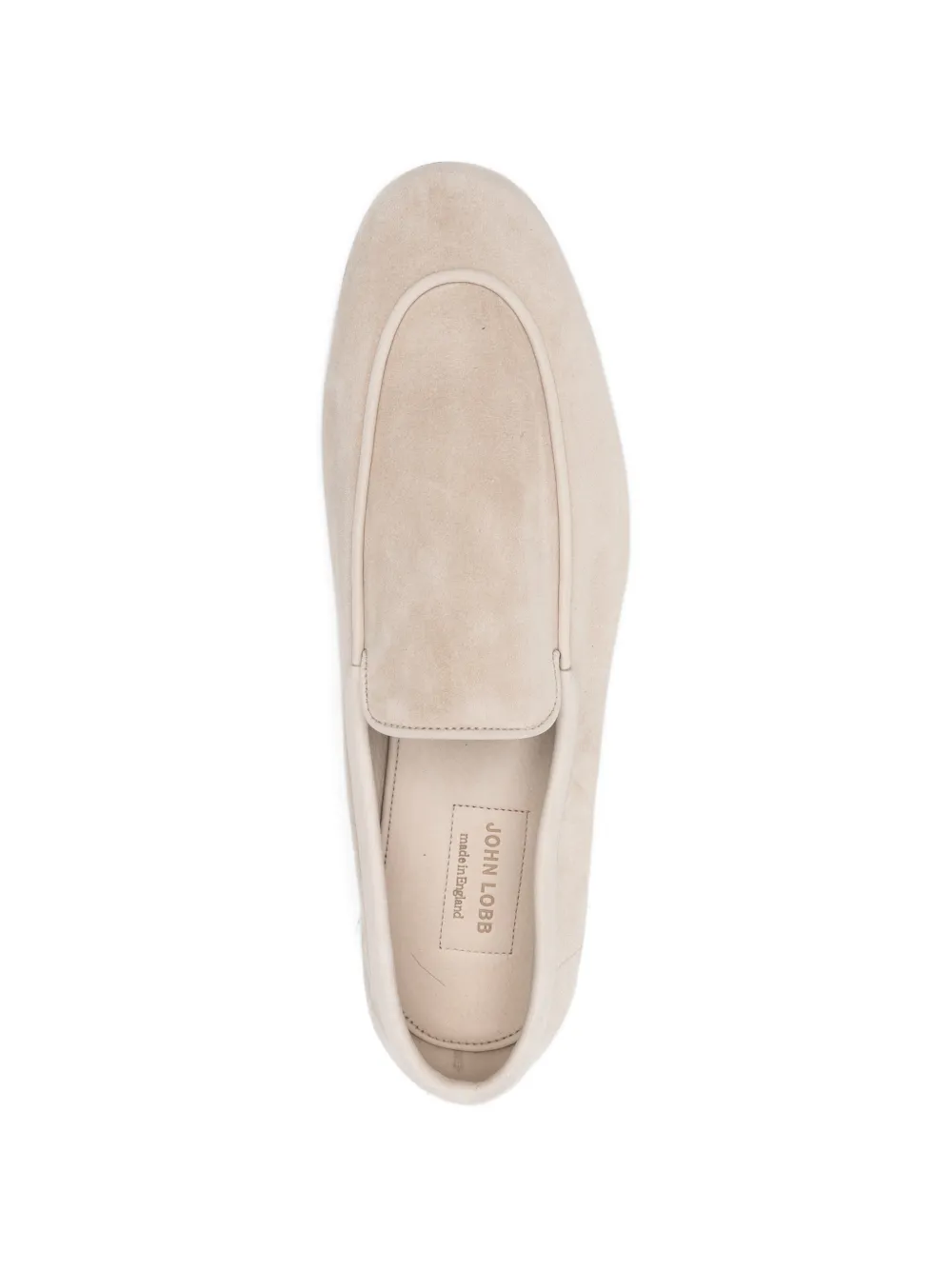 John Lobb natural piped loafers Beige