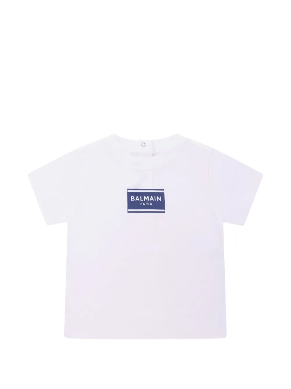Balmain Kids short-sleeve logo-print T-shirt - Bianco
