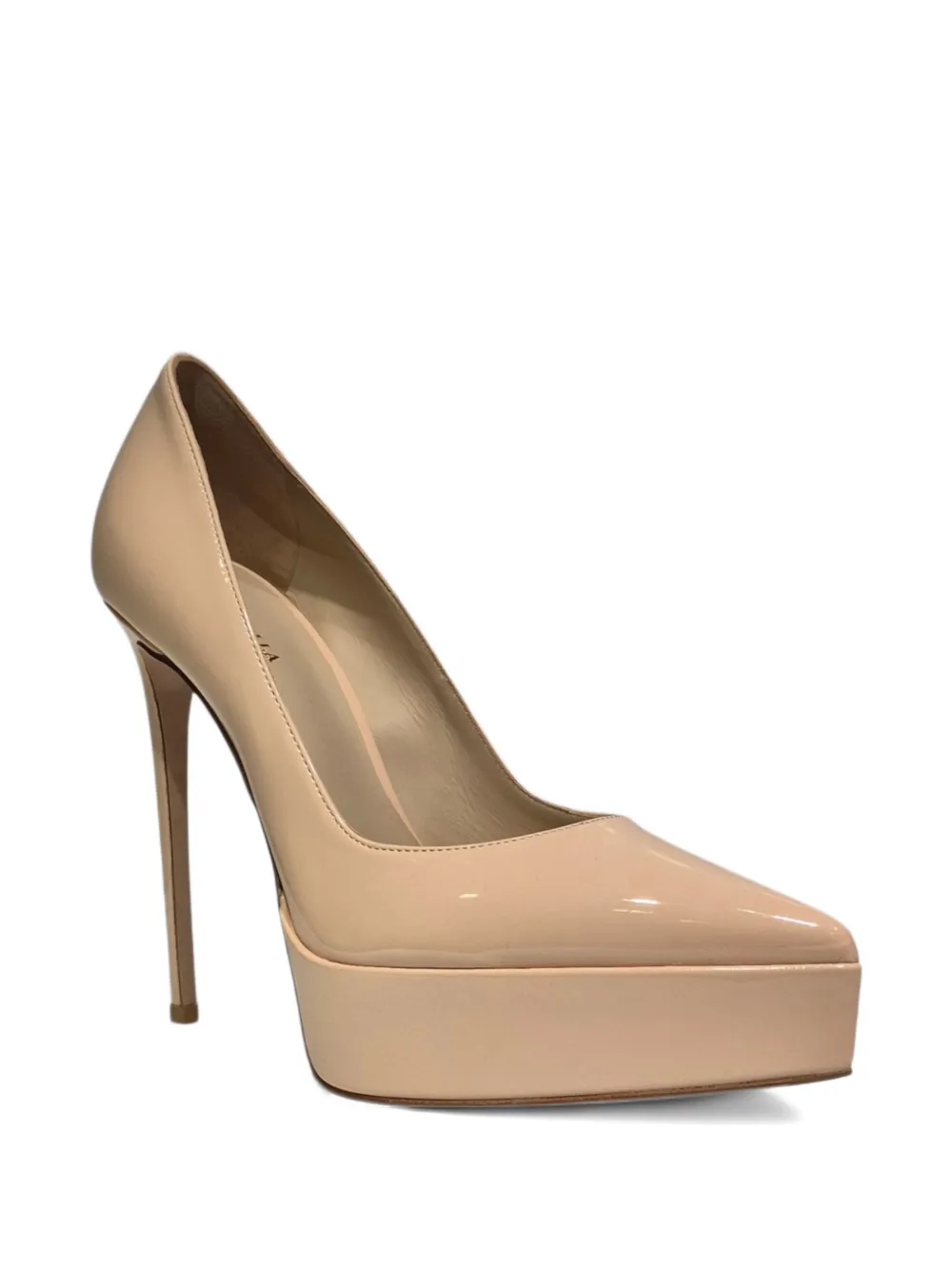 Le Silla Stiletto pumps met plateauzool Beige