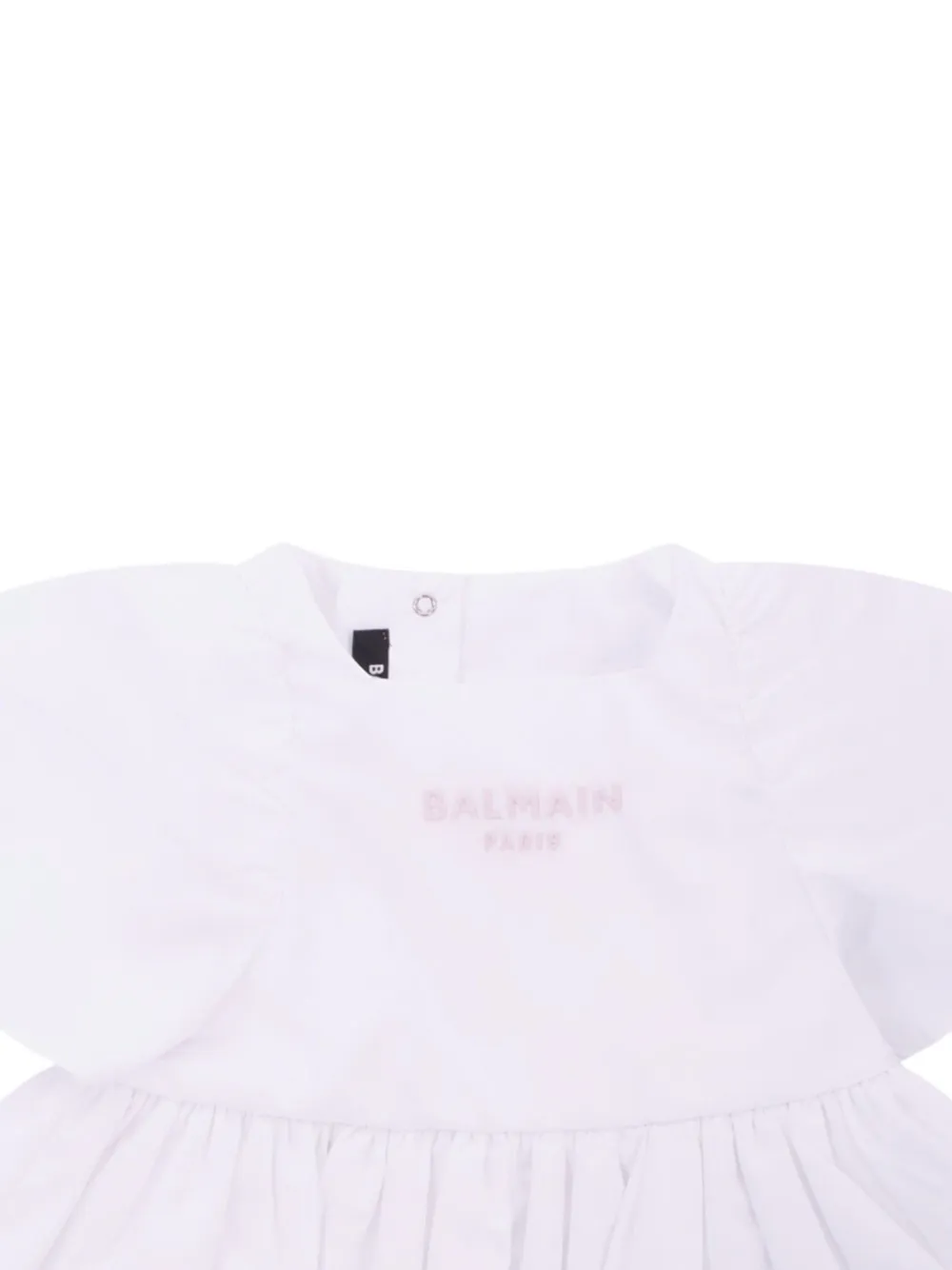  Balmain Kids Layered Dress - White 