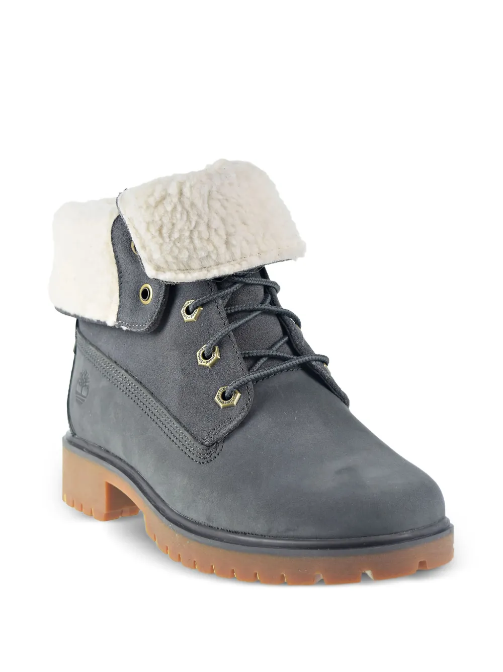 Timberland Jayne fleece omgevouwen laarzen Grijs
