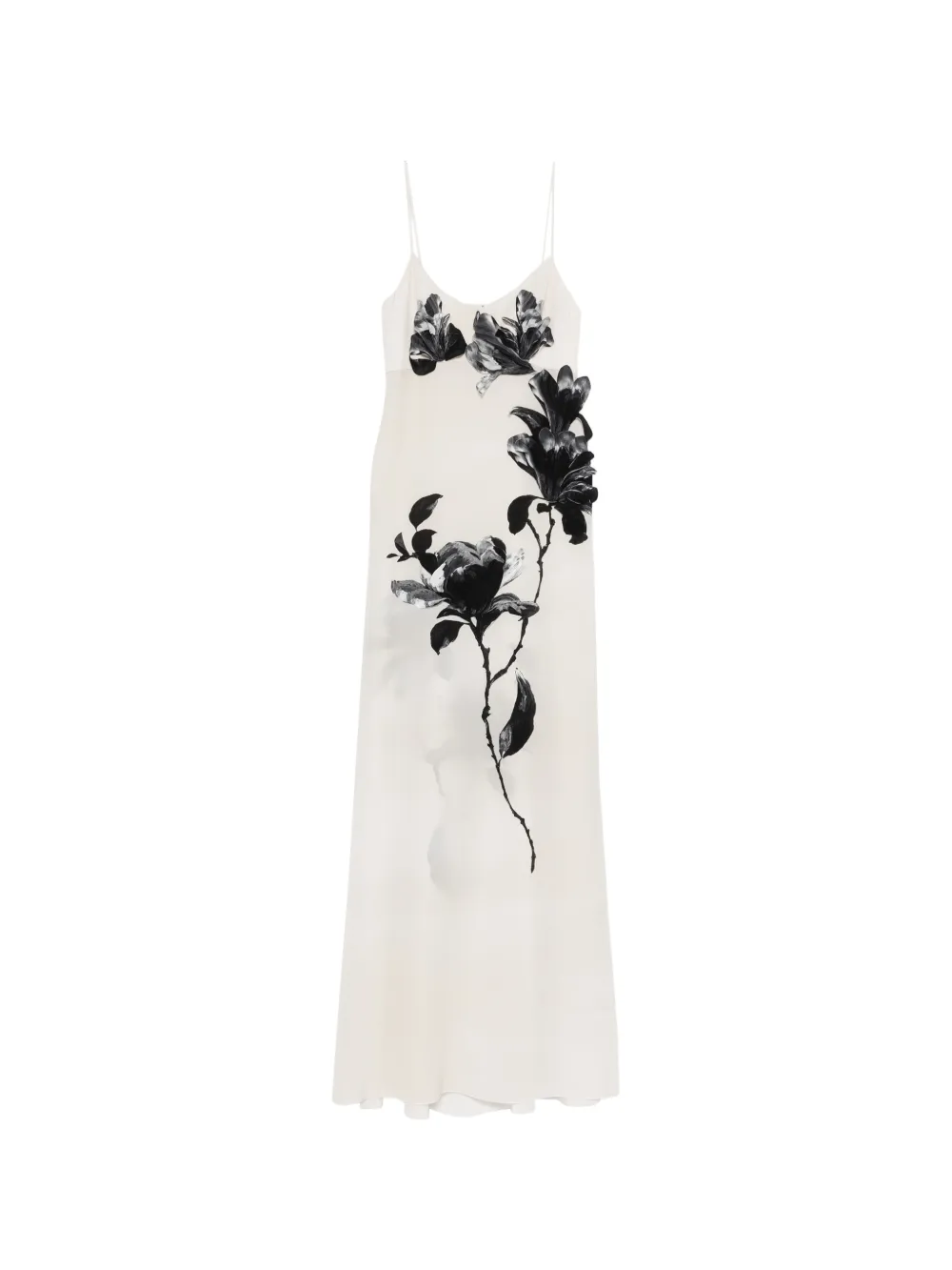Ermanno Scervino floral silk maxi dress - Neutrals