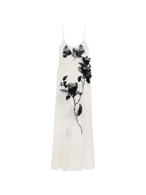 Ermanno Scervino floral silk maxi dress