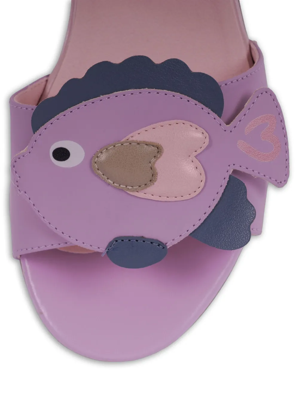 Stella McCartney Kids fish-applique sandals Paars