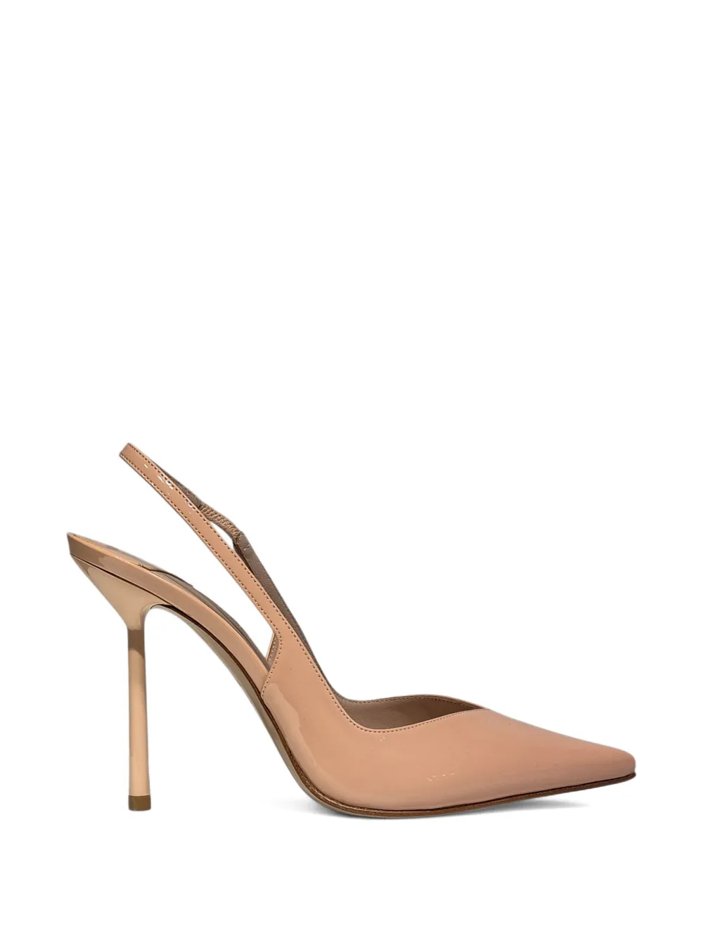 Le Silla pointed sling back heeled pumps Beige