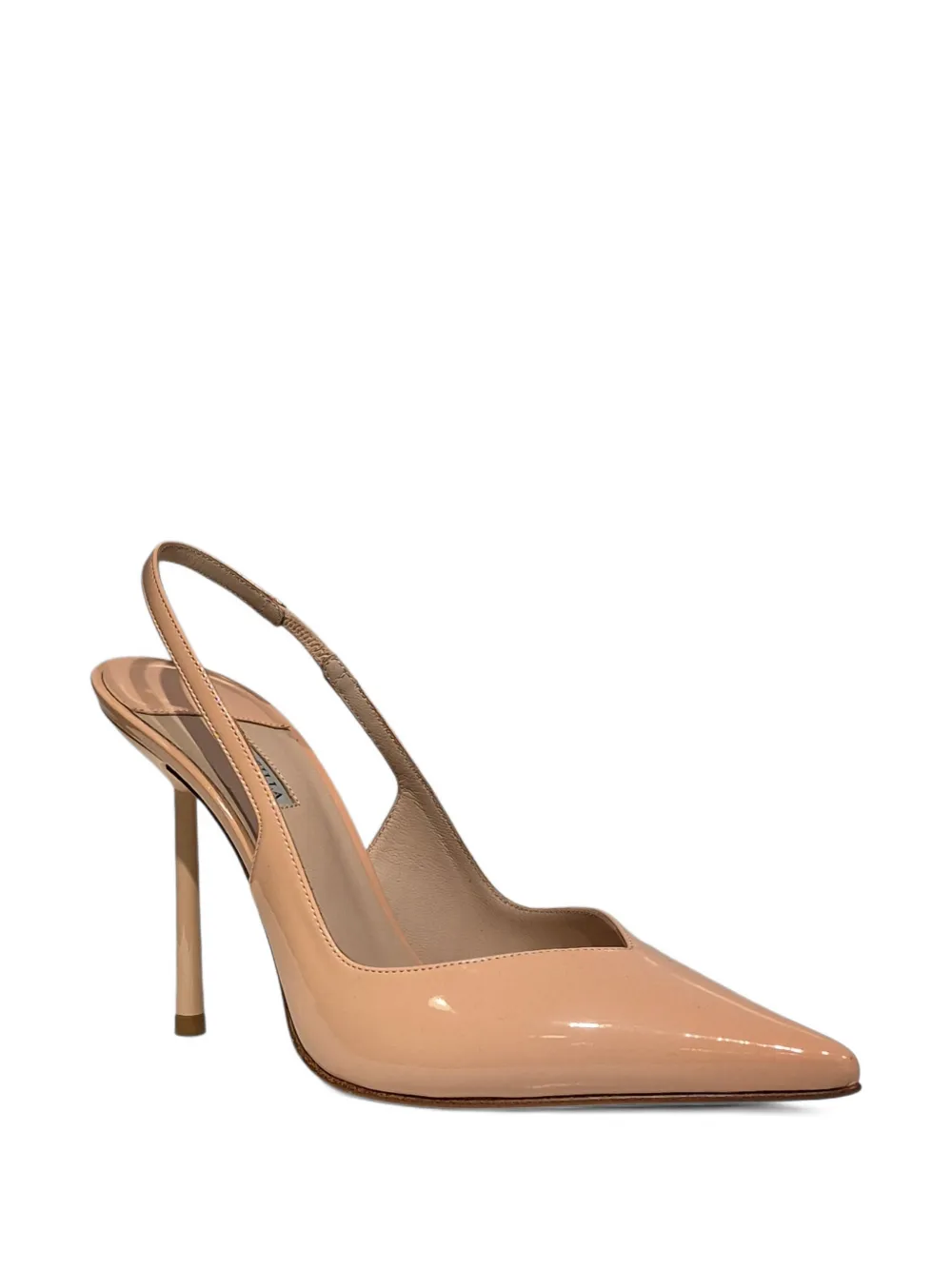 Le Silla pointed sling back heeled pumps Beige