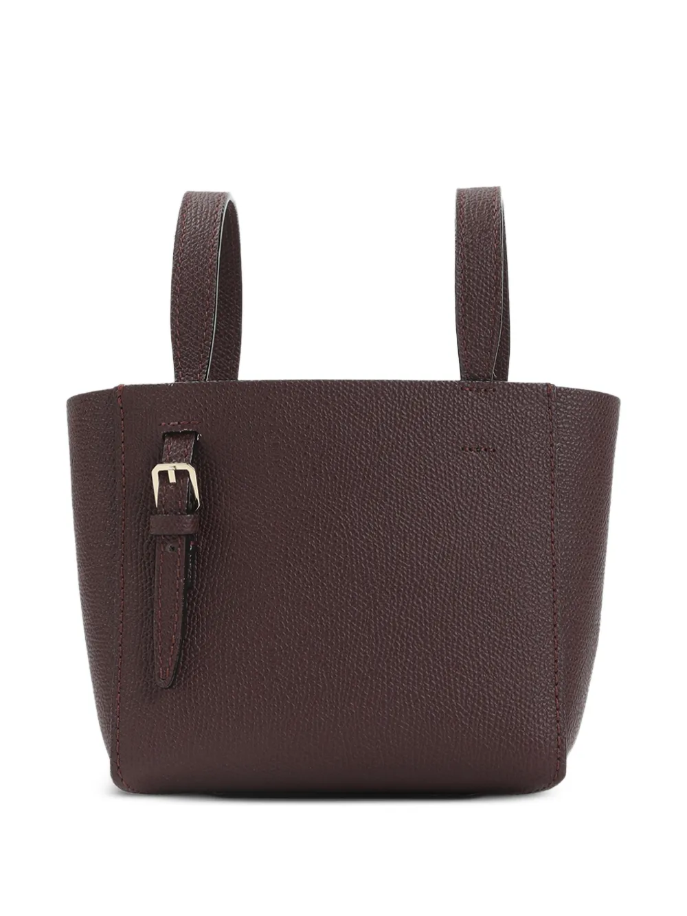 Valextra buckled pocket mini bag - Marrone