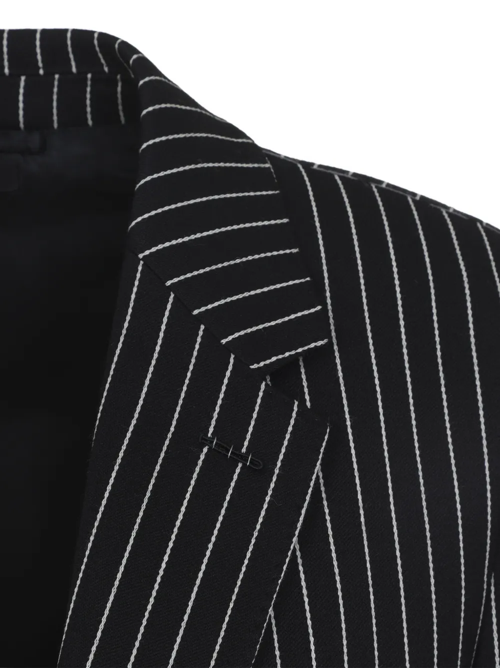 TOM FORD Blazer met krijtstreep Zwart