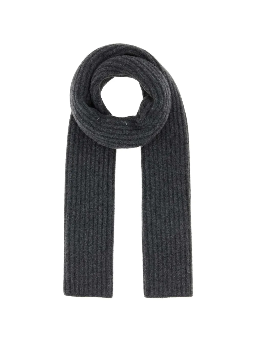 Maison Margiela ribbed scarf - Grigio