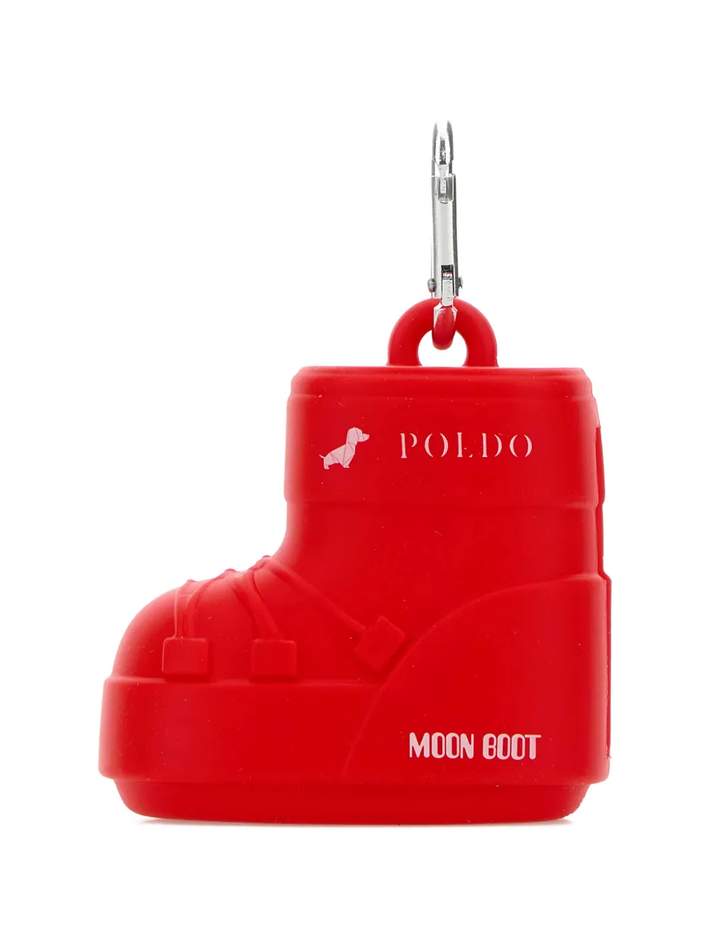 POLDO DOG COUTURE x Moon Boot dog bag dispenser - Rosso