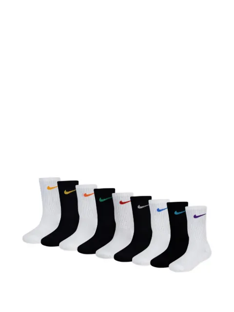 Nike Kids logo crew socks (set of nine)