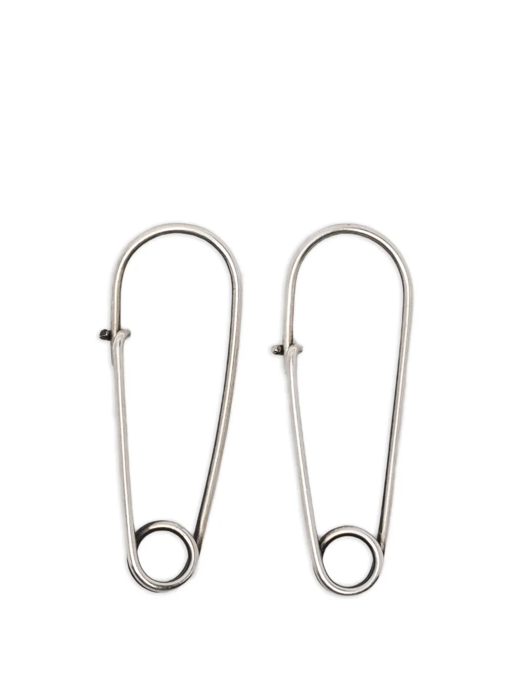 WERKSTATT:MÜNCHEN Safety Pin Fine earrings - Argento