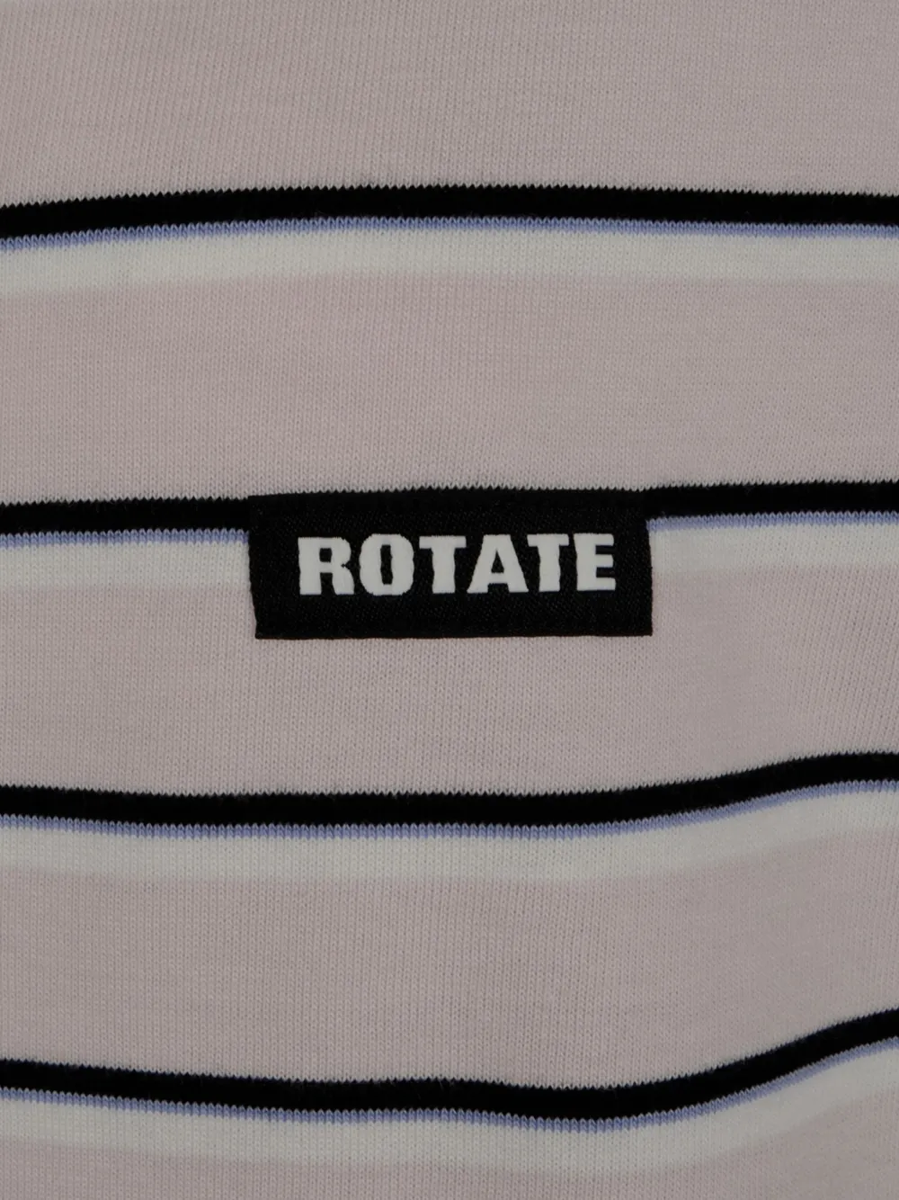  Rotate Birger Christensen Striped Logo T-shirt - Neutrals 