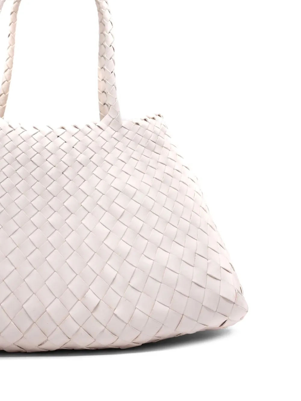 DRAGON DIFFUSION big Santa Croce woven tote bag - Beige