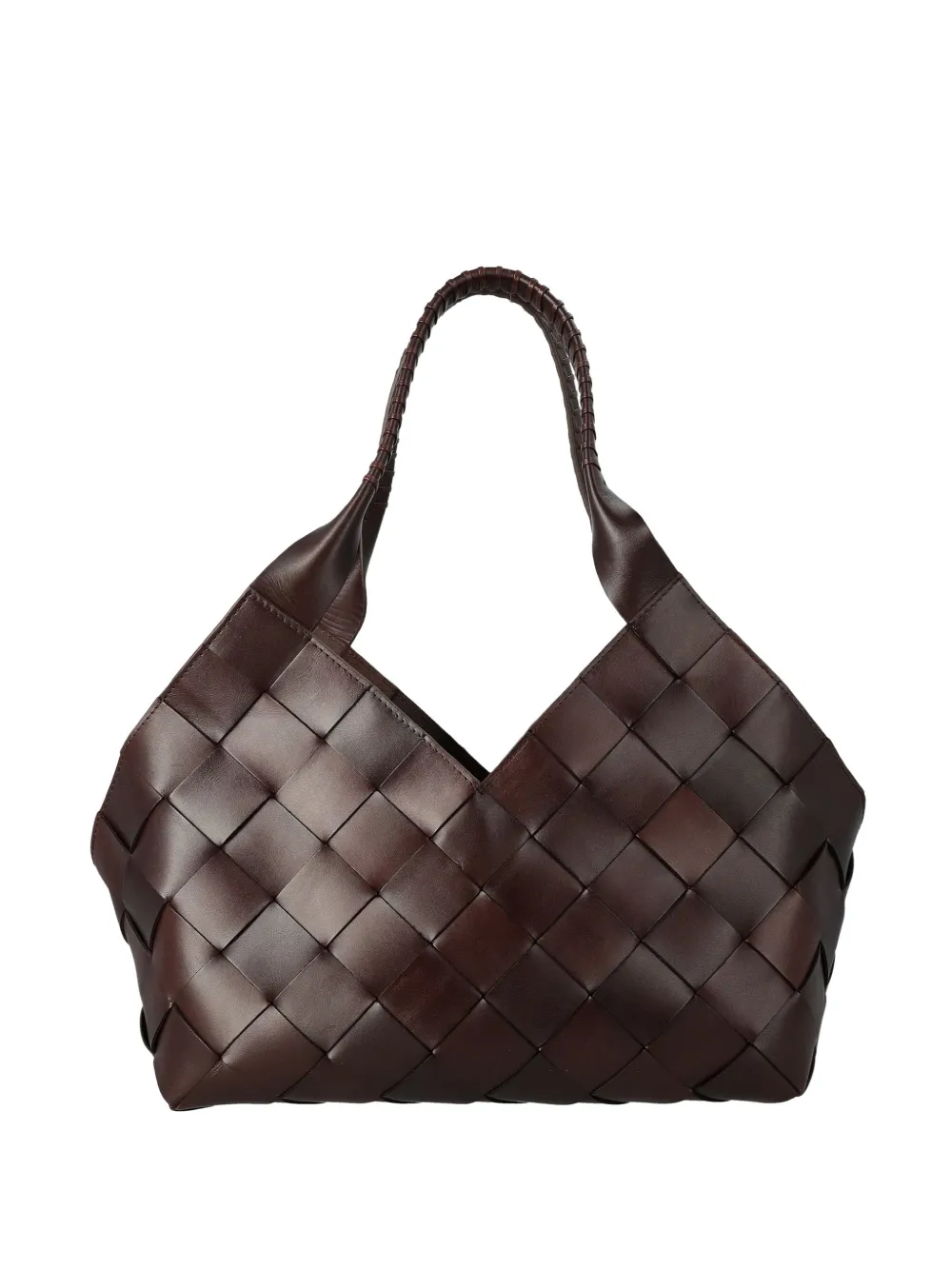 DRAGON DIFFUSION Castello woven tote bag - Marrone