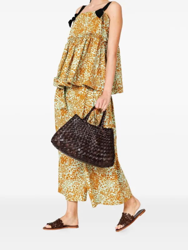 dragondiffusion／SANTA CROCE SMALL DRAGON DIFFUSION Small Santa Croce Interwoven Tote Bag | Marrom