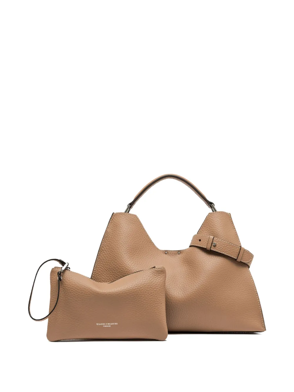 GIANNI CHIARINI Aurora verstelbare schoudertas Beige
