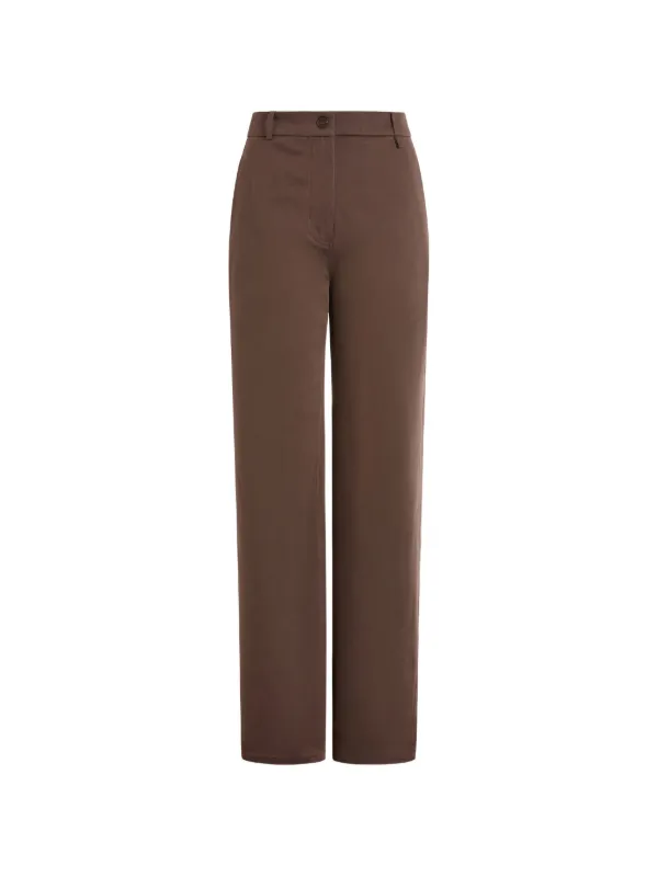 16Arlington Elasticated Junia Trousers in Brown