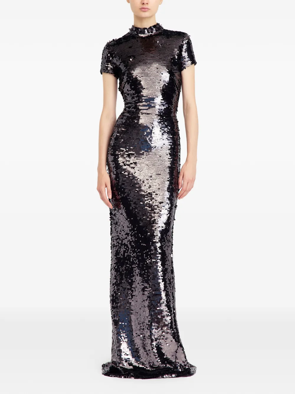 16Arlington Otis Sequin Maxi Dress in Brown, view 2