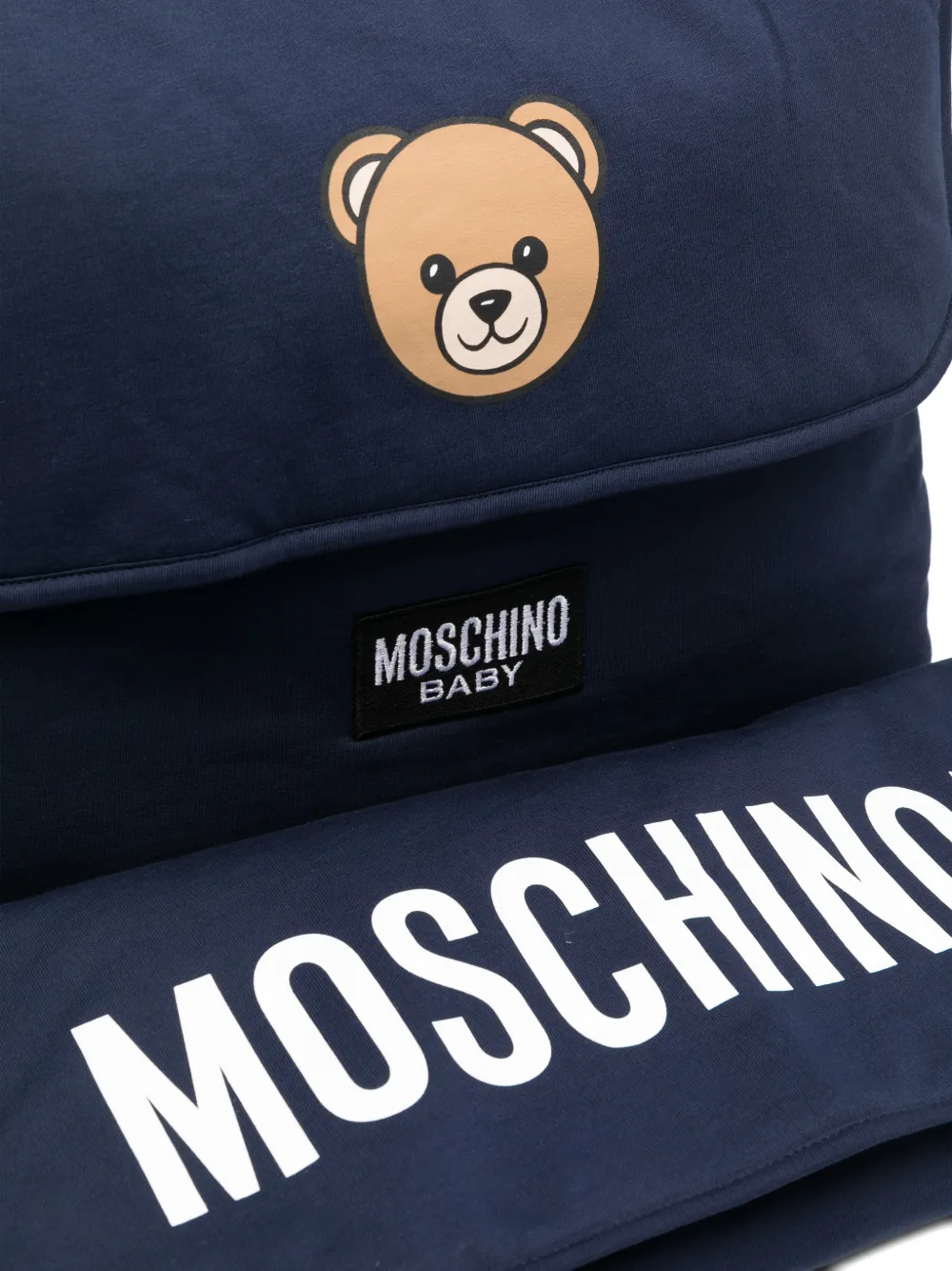  Moschino Kids Teddy-print Changing Bag - Blue 