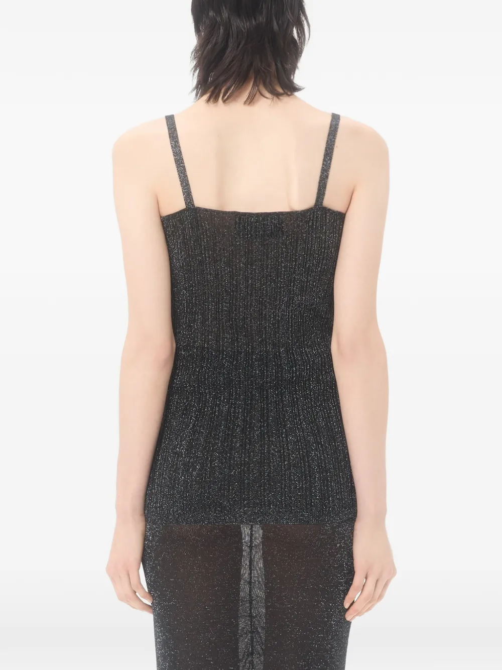Valentino Garavani Lurex top Zwart