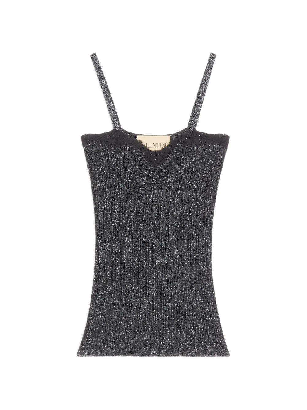 Valentino Garavani Lurex Knit Top - Schwarz