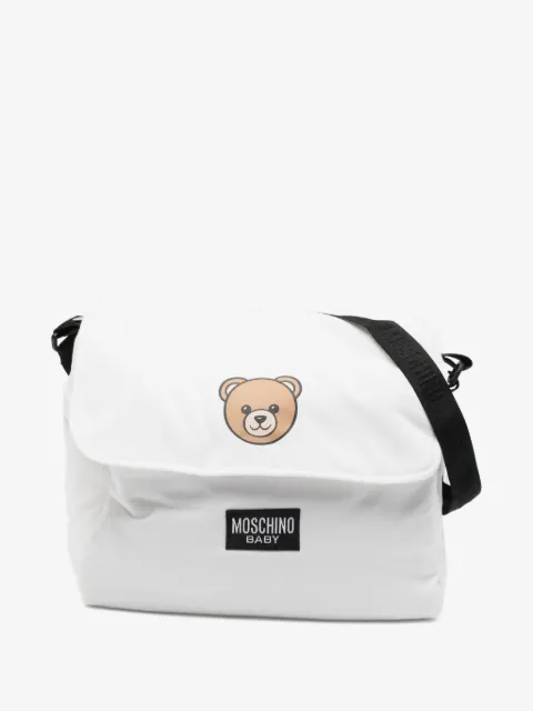 Moschino Kids شنطة حفاضات بطبعة تيدي