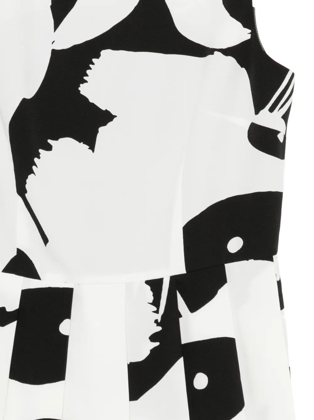Print Pleated Blouse