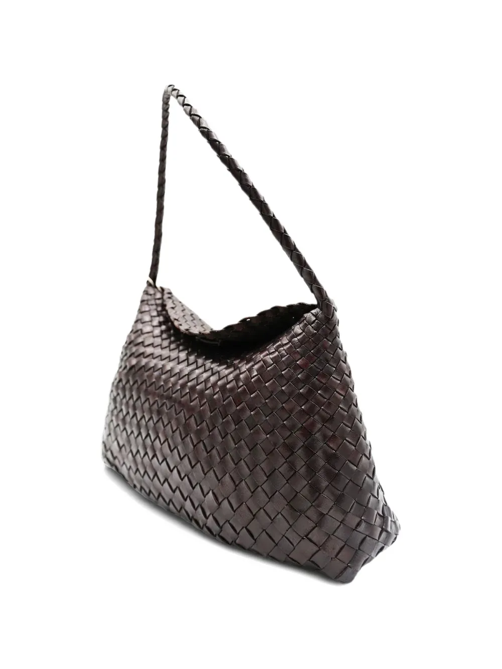 DRAGON DIFFUSION mini Santa Maria S. Croce woven tote bag - Bruin