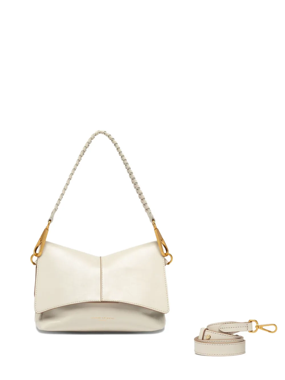 GIANNI CHIARINI Diva leather shoulder bag - Bianco