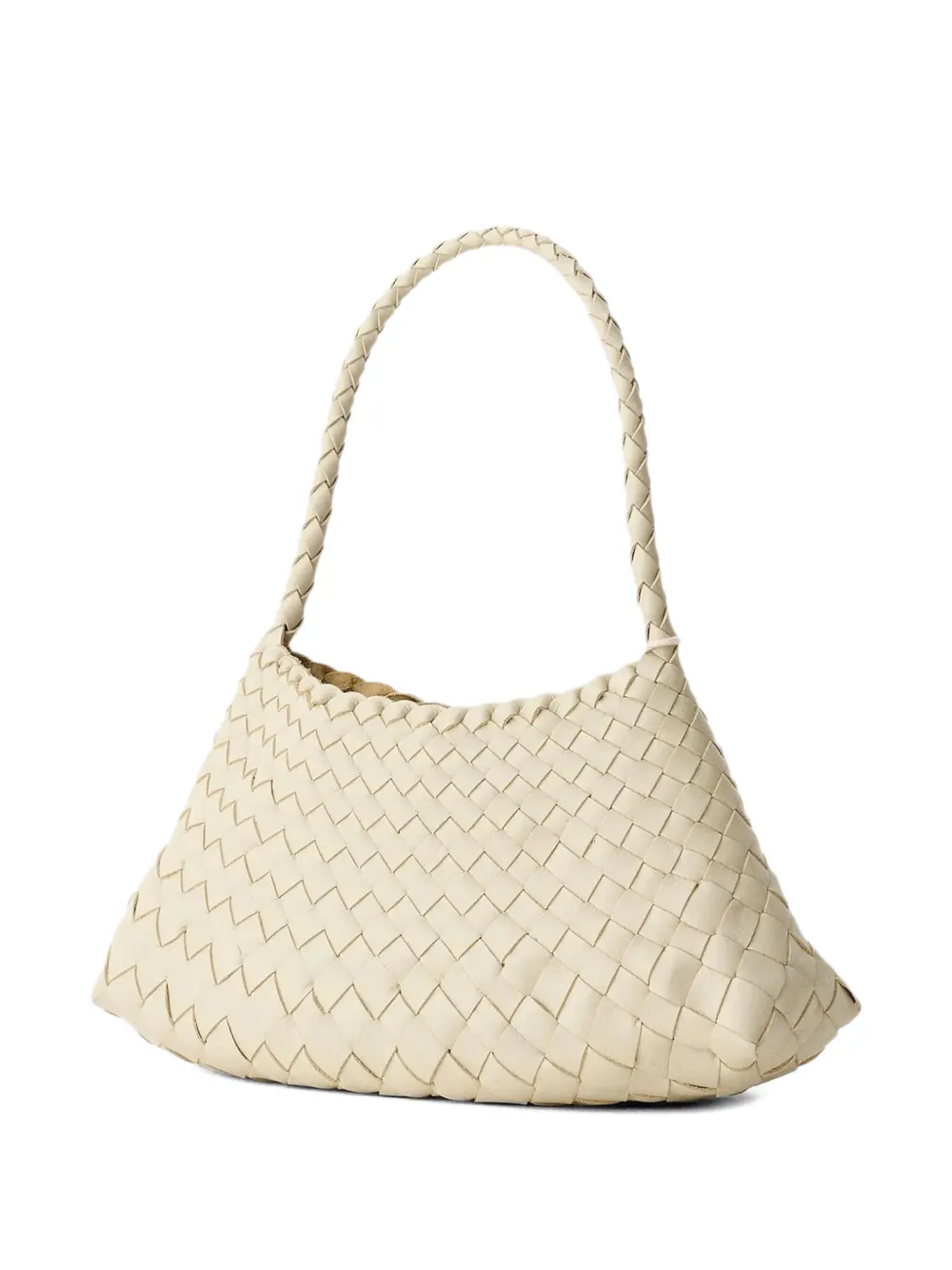 DRAGON DIFFUSION Rosanna woven-leather tote bag - Beige