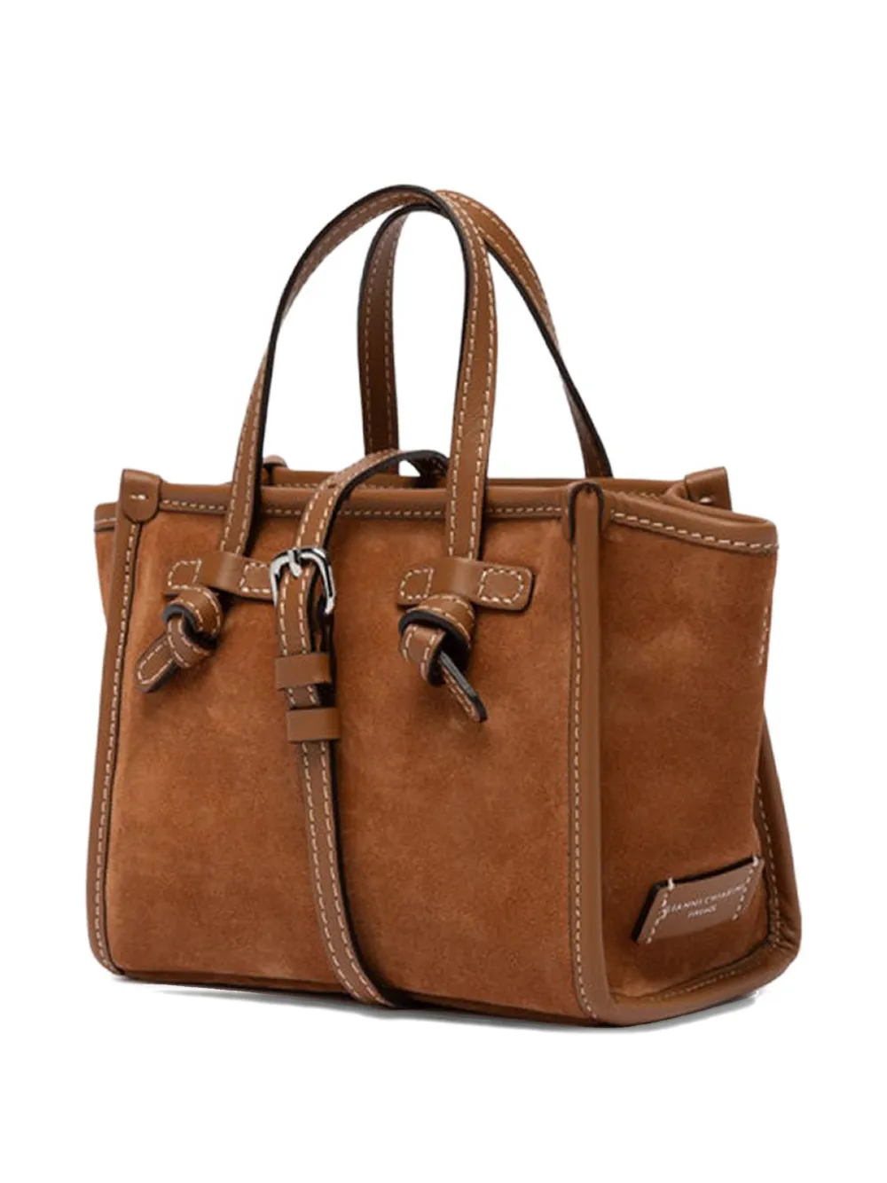 GIANNI CHIARINI Miss Marcella suède shopper Bruin