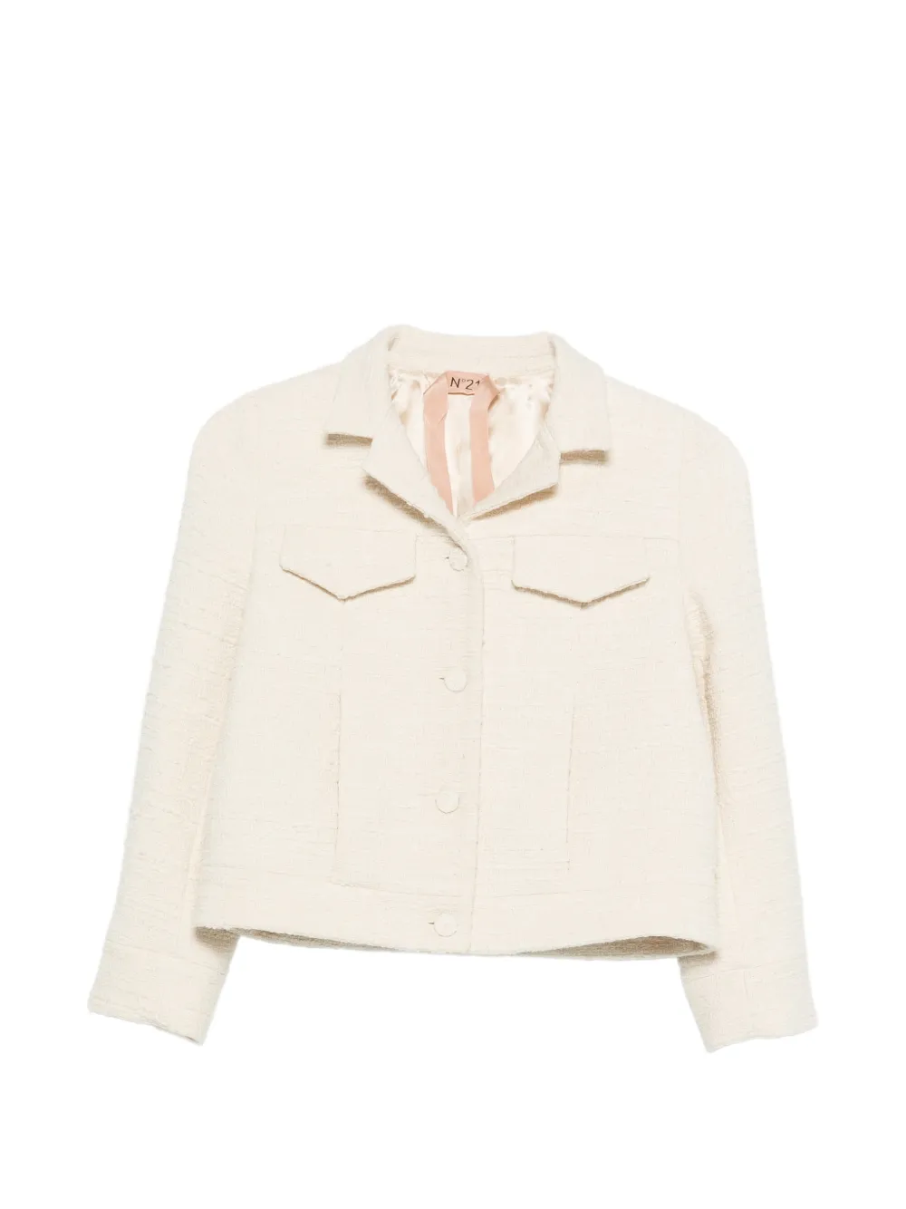 Nº21 flap-pocket jacket - Nude