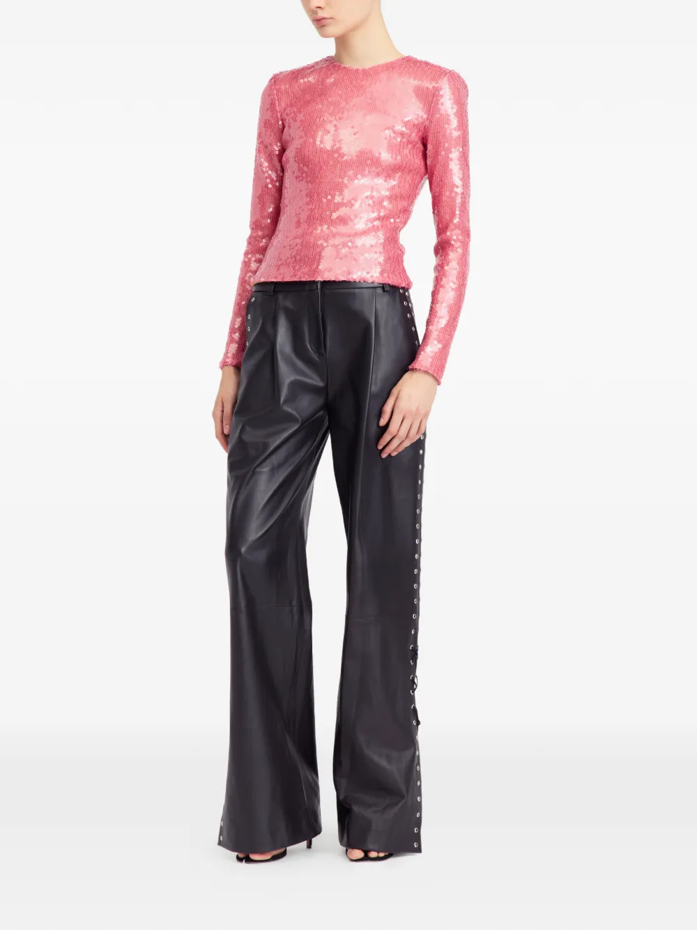 16Arlington Tanith sequin top - Roze