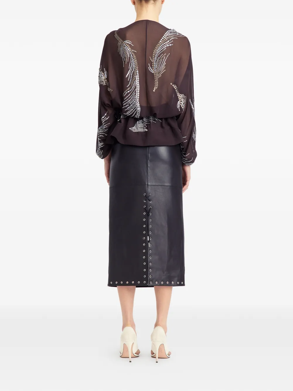 Tula Embellished Long-Sleeve Top