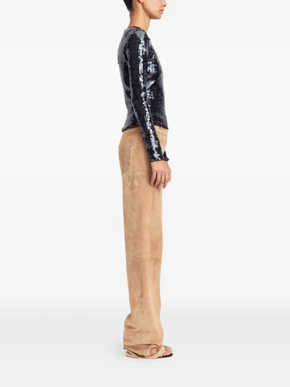  16arlington Tanith Sequin Long-sleeved Top - Black 