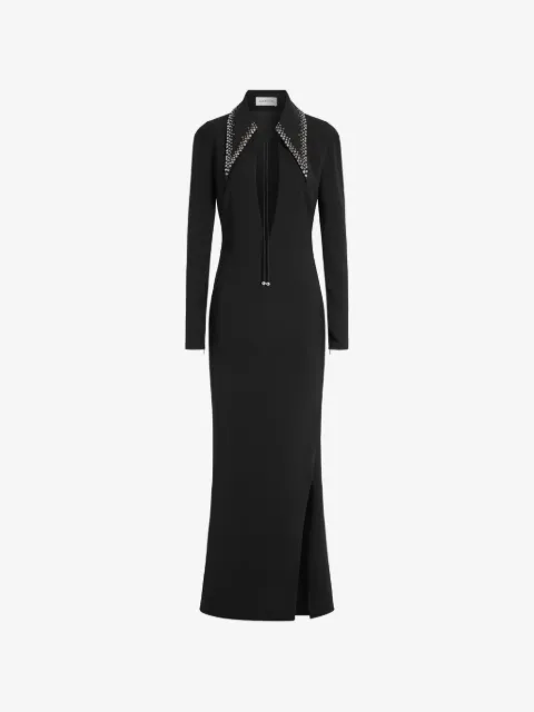 16Arlington Elis embellished collared maxi dress